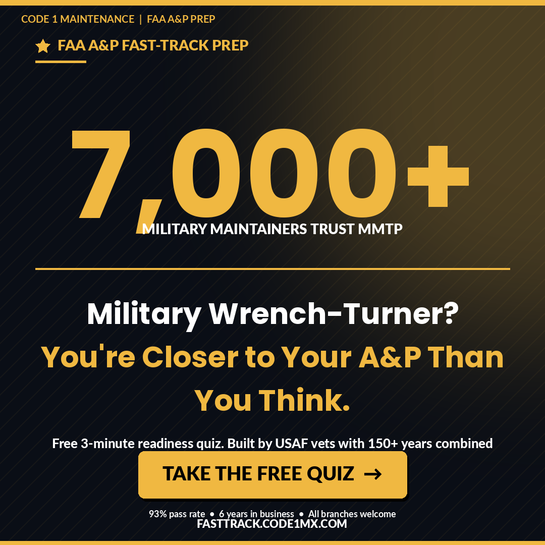 7,000+ military maintainers helped, 93% first-attempt pass rate